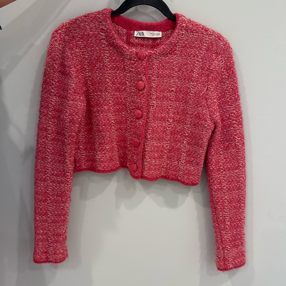 Zara tweed cardigan